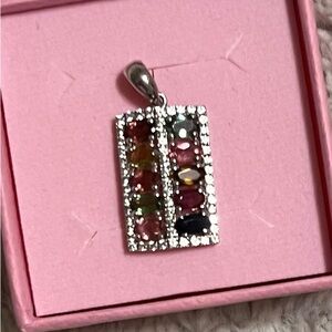 Elegant Multicolor Gemstone Pendant